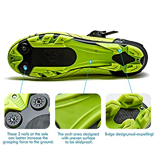 image for Santic Cycling Shoes Men SPD Mountain Bike Lock Shoes MTB Cycling Acce