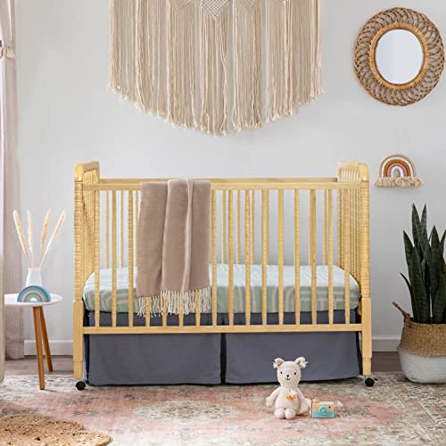 DaVinci Jenny Lind 3in1 Convertible Crib in Natural, Removable Wheels
