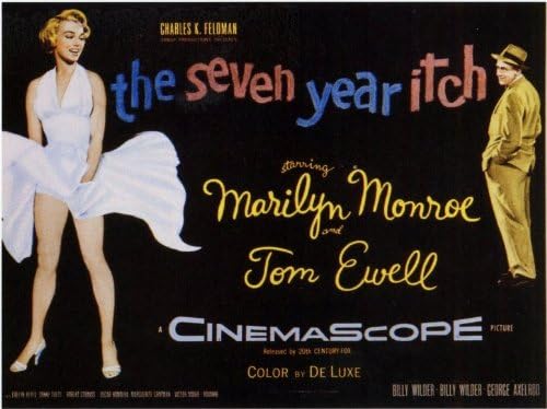 Amazon Com The Seven Year Itch Poster Movie D 11x17 Marilyn Monroe Tom Ewell Evelyn Keyes Sonny Tufts Prints Posters Prints