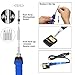 7-in-1 Soldering Iron Gun with Adjustable Temperature, KEDSUM 60W Electric Welding Iron Kit with Cleaning Sponge, 5pcs Tips, Desoldering Pump, Solder Wire, Anti-static Tweezers