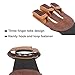 Krayney Adult Youth Archery Leather Gloves Finger Protector Shooting Hunting Arrow Bow Archery Protective Gear Accessories (Brown-Youth Size)