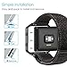 Fintie for Fitbit Blaze Bands with Metal Frame Housing, Nylon Sport Loop Band Replacement Strap Wristbands with Adjustable Closure for Fitbit Blaze Smart Fitness Watch, Black