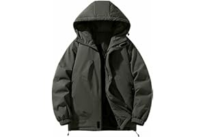 Sblioda Winter Coats for Men Oversized Heavyweight Hooded Jacket Full Zip Puffer Down Hoodies 2025 Winter Warm Outwear