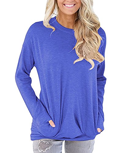 Winter Long Sleeve Tunic Designs For Winter Fashion Crew Neck