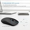 Wireless Mouse,【Slim & Noiseless】Patuoxun 2.4G USB PC Laptop Computer Cordless Mice with Nano Receiver,1600 DPI Mouse…