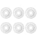 Tidy Monster Best Value 6 Pack Replacement Micro Mop Head Refill for Standard Universal Spin Mop, Anti-Abrasive Microfibers No Scratch-Round Shape Standard Size-6 Pack