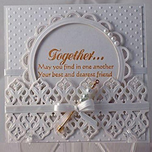 Susada Round Lace Cutting Dies Stencil for DIY Scrapbooking Embossing Album Card Craft Embossing Decor Craft Die Cuts for Card Making On Prime for Scrapbooking Photo Abulm