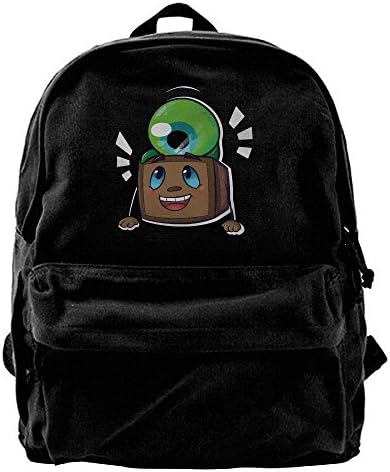 Tiny Box Tim And Septiceye Sam Jacksepticeye Canvas Backpack School Rucksack Travel Backpack Laptop Backpack Black