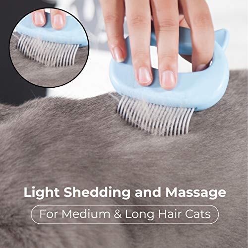 Cat Comb for Massage Blue - Image 4