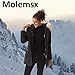 Molemsx Women's Duck Down Long Parka Winter Jacket Warm Parka Down Coat with Fur Hood Puffer Jacket
