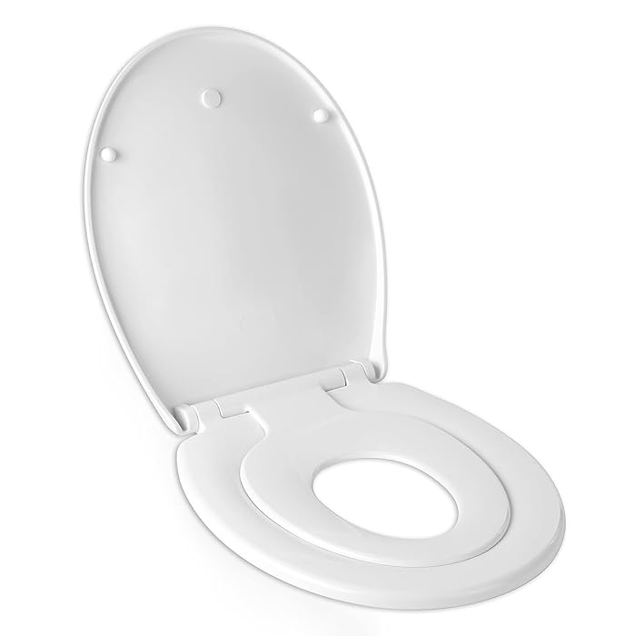 Buy Amzdeal Family Toilet Seat with Child Seat Builtin, Soft Close