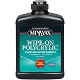 Minwax Water-Based Wipe-On Polyurethane, Satin, 1 Pint