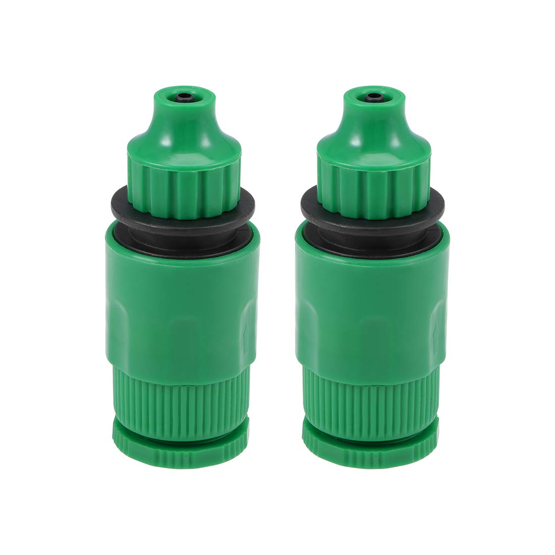 sourcing map Hose Tap Connector G1/2 Thread,Faucet Nozzle Quick Connect Adapter Fitting 4mm Inner Diameter Hose for Garden Irrigation System 2pcs