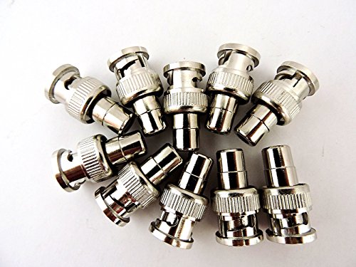 Hosyl RCA Female Jack to BNC Male Plug Adapters Pack of 10