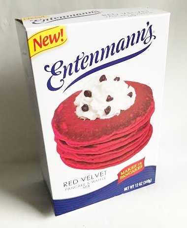 Entenmanns Red Velvet Pancake & Waffle Mix - Makes 12 Pancakes 12 oz.