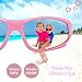SEEKWAY Polarized Kids Sunglasses For Boys Girls Child Rubber Flexible frame Age 3+ SRK816(Pink,Black Polarized Lens)