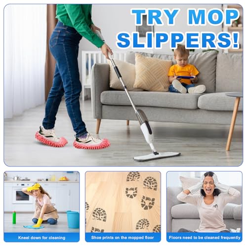 Mop Slippers Shoes, 5 Pairs (10 Pieces) Microfiber Shoe Covers photo 9