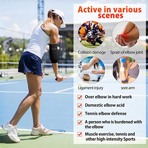 image for BenKen Elbow Brace Adjustable Elbow Support Compression Sleeves for Te