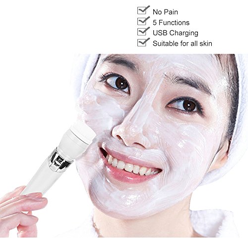 Womens Face Razors,LKE Women's Shave & Hair Removal 5 function in 1 painless electric shaving kits for women body hair Skin Care tools accessories