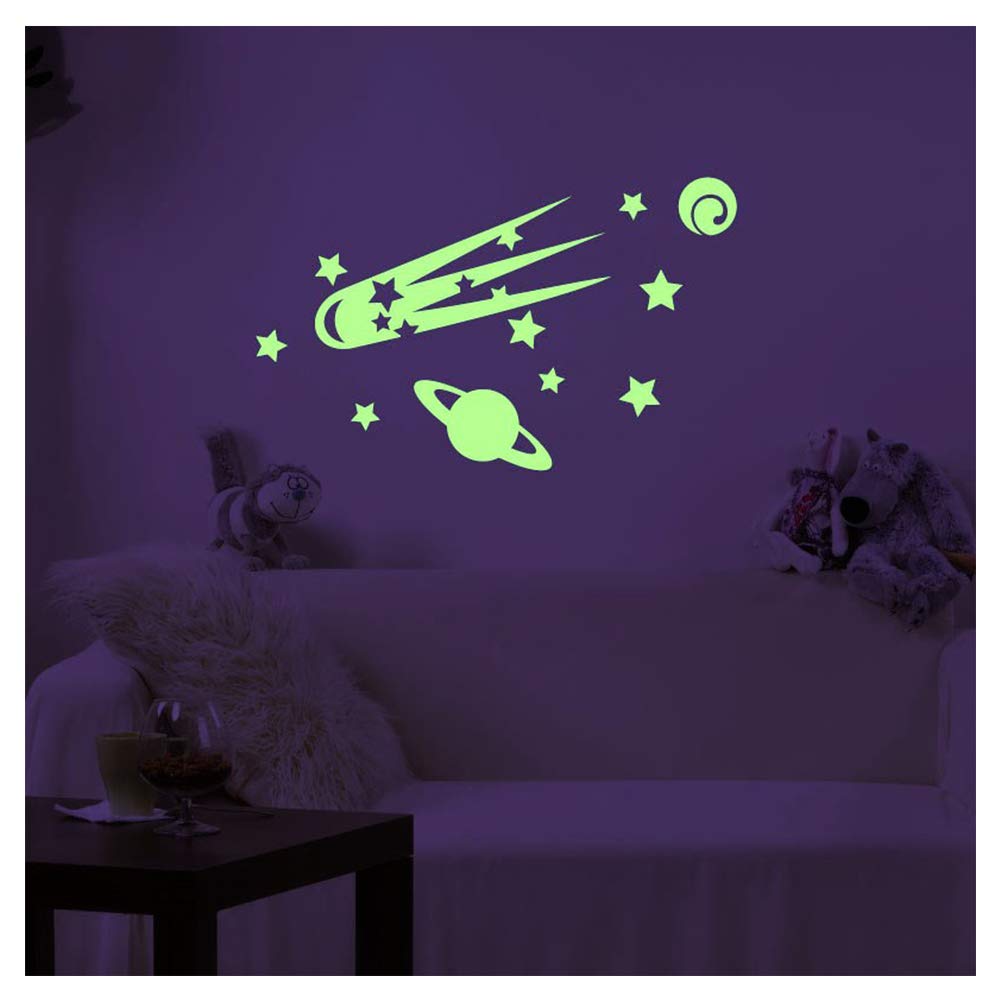Glow in The Dark Wall Sticker Comet and Planets - 10 x 55cm