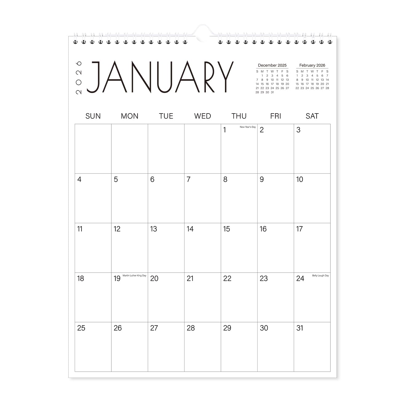 Photo 1 of 2026 Calendar - 18-Month Wall Calendar 2026 from January 2026 to June 2027, 11'' x 14'' Hanging Calendar 2026 with Holiday Marked, Premium Paper for Organizing