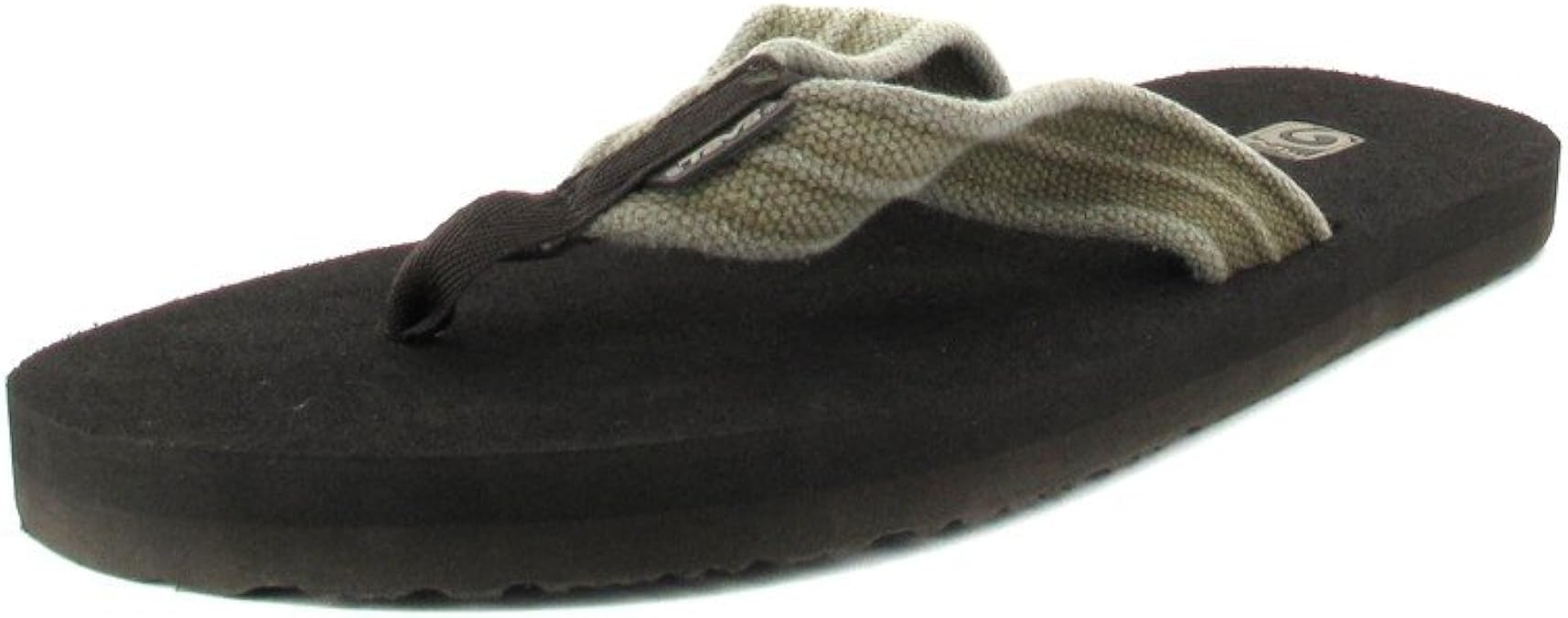 Amazon.com | Teva Men's Mush II Canvas Flip-Flop | Sandals