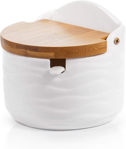 sugar canister with spoon