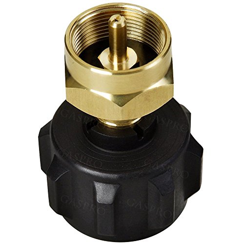 GASPRO Propane Refill Adapter LP Gas Cylinder Tank Coupler-Fits QCC1/Type1 Propane Tank and 1 LB Throwaway Disposable Cylinder-100% Solid Brass Accessory
