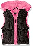 Pink Platinum Big Girls' Lace Zipper Tape Vest, Black, 7/8