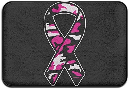 Pink Ribbon - Breast Cancer Awareness Non-slip Outside/Inside Door Mat Rug For Health And Wellness Kitchen Entrance Rug 23.6"x 15.7"