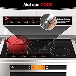 KitchenRaku Large Induction Cooktop Protector Mat