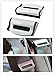 Nicebee 2Pcs Universal Fit Car Seatbelt Adjuster Clip Belt Strap Clamp Shoulder Neck Comfort Adjustment Child Safety Stopper Buckle Silver