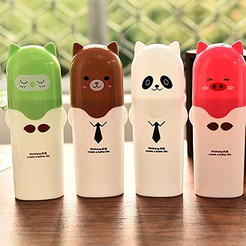 YJYDADA Toothbrush Flower Box Travel Storage Portable Plastic Toothpaste Box Organizer (B) - Thumbnail 2