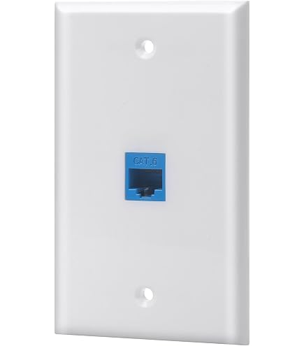 Fiber And Ethernet Combo Plate RiteAV 1-Port SC/APC Simplex Fiber ...