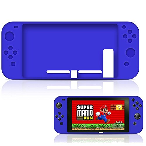 Nintendo Switch Surround Silicone Full Body Case, Soft Anti-slip Silicone Cover Skins Protective Case for Nintendo Switch 2017 (Blue) Nintendo Switch Surround Silicone Full Body Case, Soft Anti-slip Silicone Cover Skins Protective Case for Nintendo Switch 2017 (Blue)