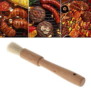Image of Other Bbq Tools - 1pcs Bbq Brush Wood Handle Pastry Cooking Baking Cream Basting Oil Barbecue Bristle - Bbq Tools Other