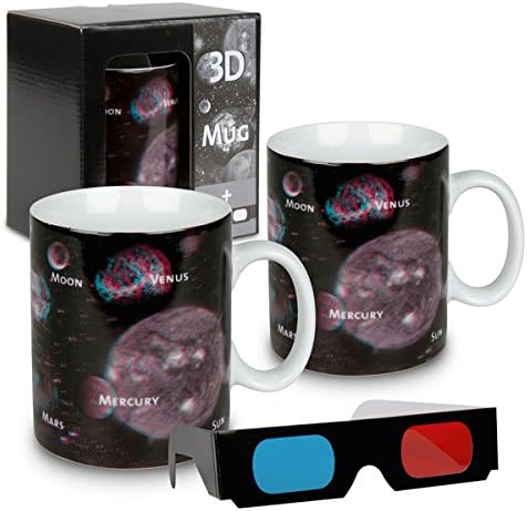 Konitz Waechtersbach Planets 3D Porcelain Mugs (Set of 2)
