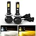 881 880 LED Fog Lights Bulbs Dual Color foglamp All-in-One Conversion Kits led fog 3000K Amber Yellow (Orange) 6000K White NOT Headlight 3 Year Warranty