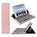 Foldable Bluetooth Keyboard, iEGrow F18 Universal Portable Bluetooth 3.0 Wireless Keyboard with Kickstand Holder For Apple iPad iPhone IOS, Andriod, Windows(Rose Gold)