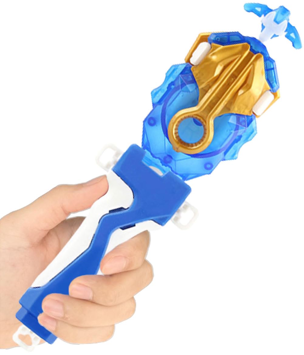 Photo 1 of Bey Battling Blade Burst Launcher and Grip, B-184 Left Right Spin String Launcher Grip DB Layer System Compatible with All Bey Burst Series - Blue