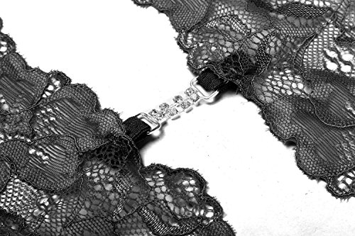 ADOMES-Donna-Lingerie-Sexy-in-Pizzo-Allacciato-al-Collo-Profondo-V-Babydoll-Mini-Body-One-Piece-See-Through-Mesh-Sleepwear