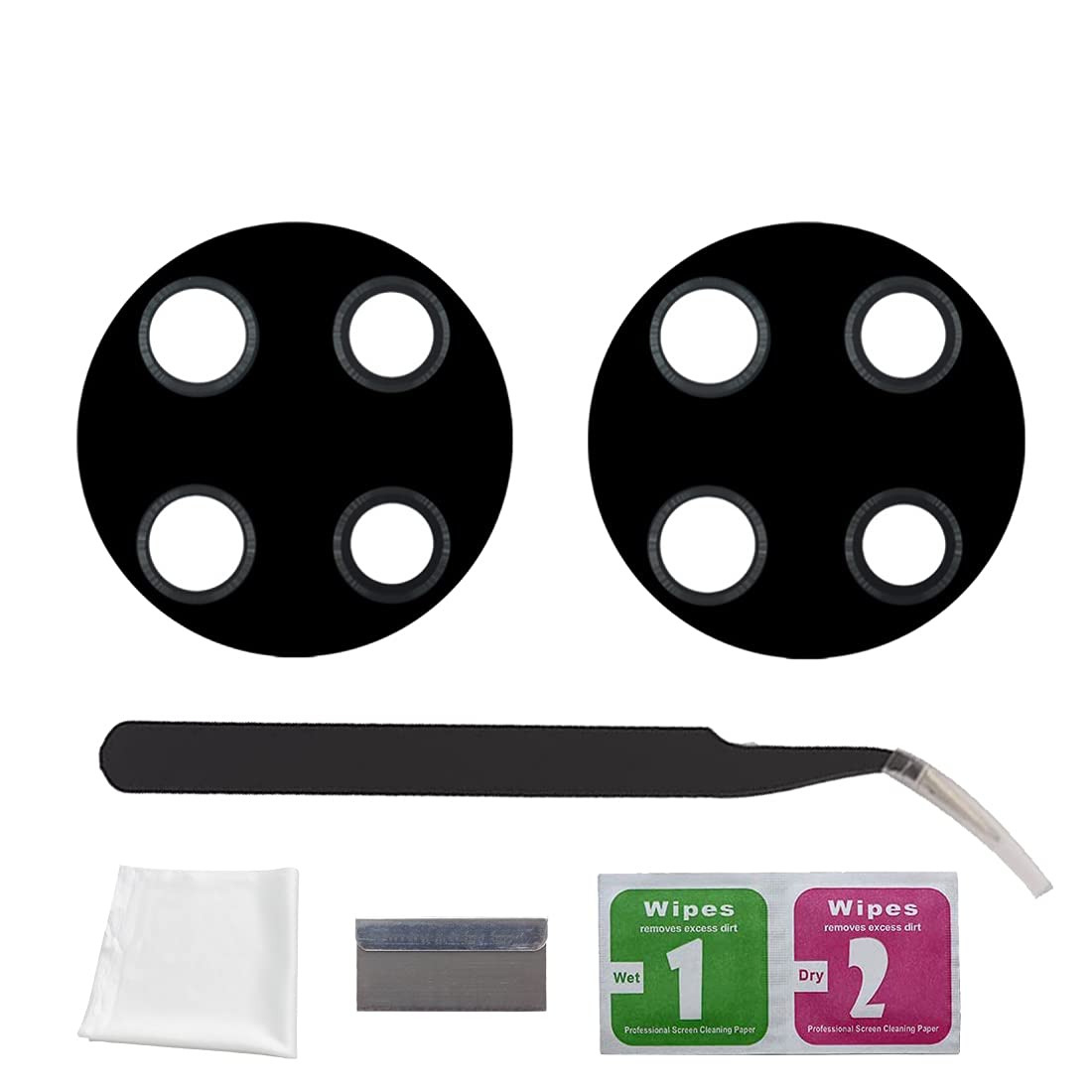 Eonpam 2 Pack Rear Back Camera Lens Glass Replacement for Huawei Mate 30 Pro with Professional Repair Kit