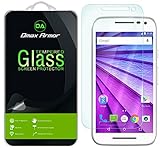 Dmax Armor Tempered Glass Round Edge Clear Screen Protector for Moto G (3rd Gen) - Retail Packaging