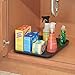 InterDesign Under the Sink Spill Protector Tray for Kitchen Cupboards and Cabinets – Black