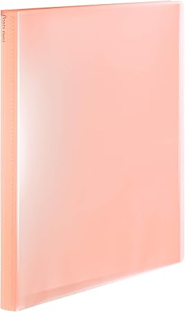 Amazon プラス クリアファイル 縦 40ポケット Pasty プチ 98 480 ピーチピンク クリアホルダー 文房具 オフィス用品