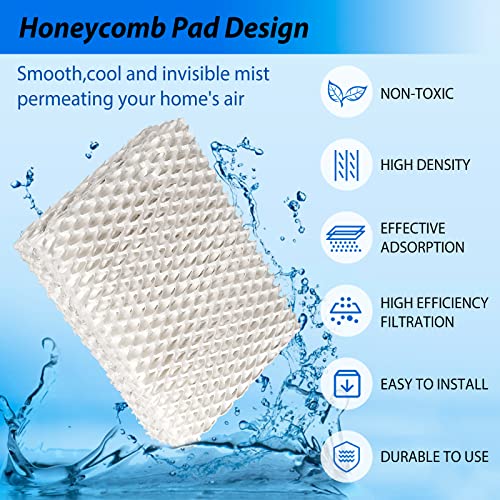 Jowlawn Humidifier Filter Replacement- 4 Pack WF813 Humidifier Wick Filter Compatible with Equate EQ 2119-UL, Relion RCM-832 RCM-832N, ProCare PCCM-832N Cool Mist Humidifier Filters