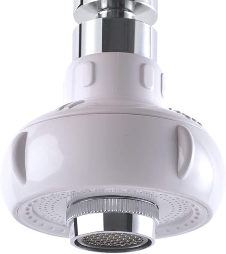 Amazon Tensum 蛇口の節水 キッチンシャワー 首ふり式 節水 キッチンシ フィルター キッチンシャワー 首振り蛇口 泡沫器接続 変換アダプター 水跳ね防止 に適し 洗面台 浴室 キッチン用加圧式 節水装置 360 回転式蛇口ブー 蛇口用ノズルフィルター 白い キッチン