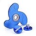 Hand Spinner Fidget Toy, Finger Spinner, AIRWALKS Aluminium Alloy High Speed Up to 3 Mins Spins, EDC ADHD Focus Tri-spinner to Relieves Anxiety and Boredom (Blue)