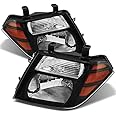 AKKON - For Black 08-12 Pathfinder Headlights Head Lamps Front Lamps Direct Replacement Pair Left + Right