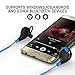 Wireless Bluetooth Headphones: Stalion Sound Stereo Sports Headset Universal for iPhone X 8 7 6s Plus Samsung Galaxy S8 S7 S6 Edge+ Note 8 (Jet Black/Cyan Blue)